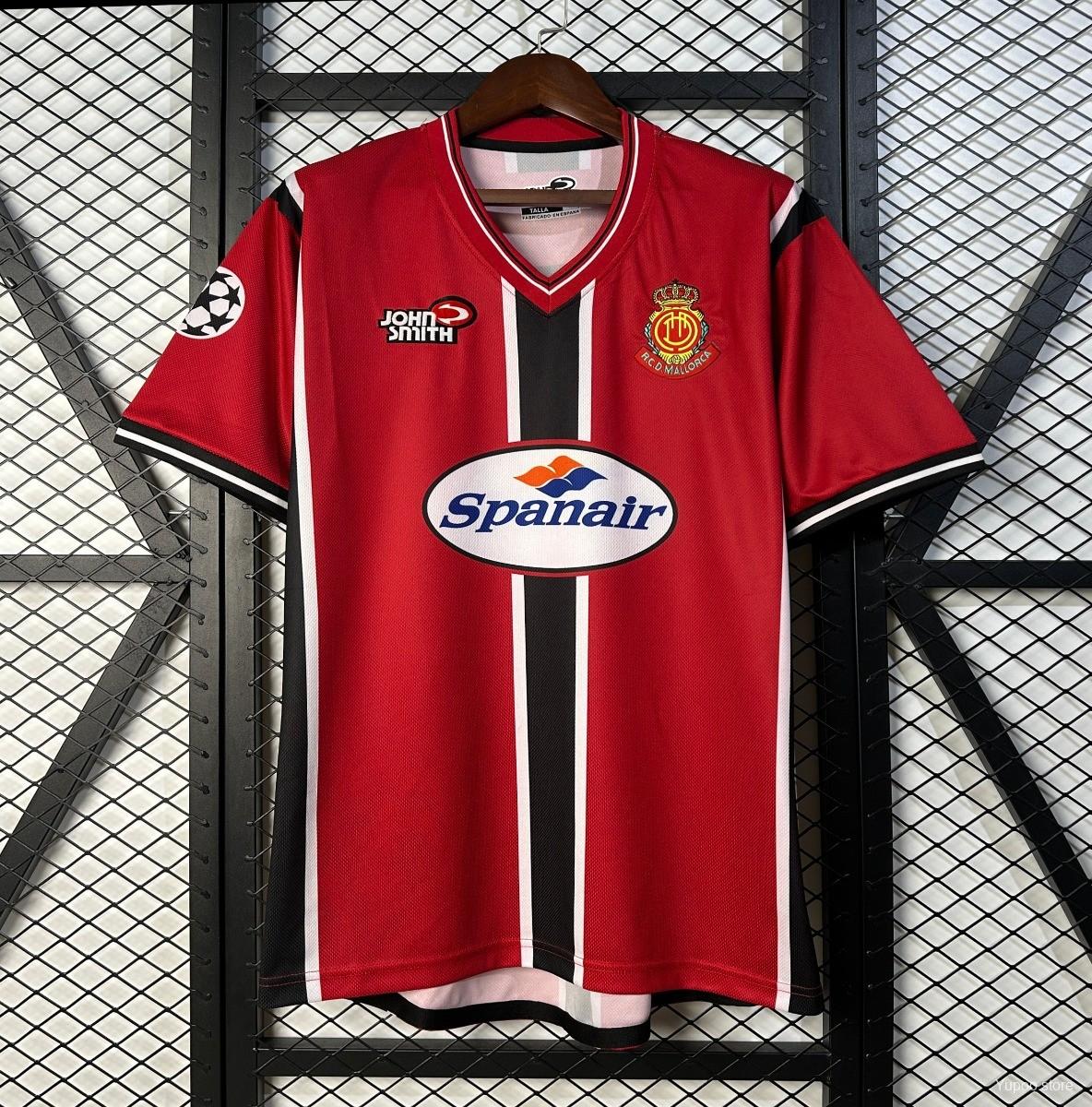 Camiseta de fútbol Mallorca 2001/02 LOCAL MANGA CORTA VERSION FAN